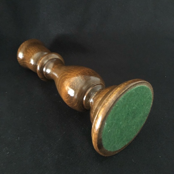 Vintage Wooden Taper Candle Holder 6 1/2” - Picture 4 of 5